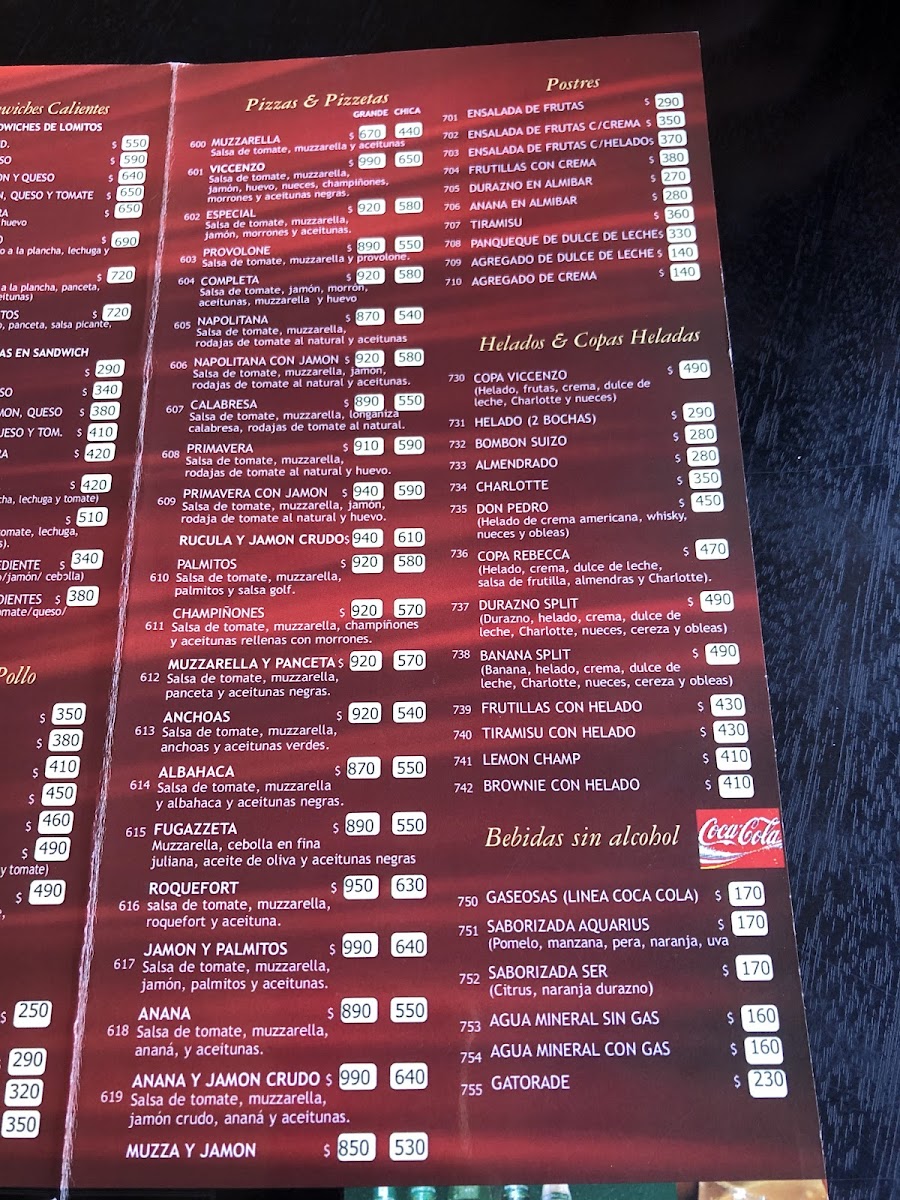 Viccenzo Resto Bar Photo Menu 1