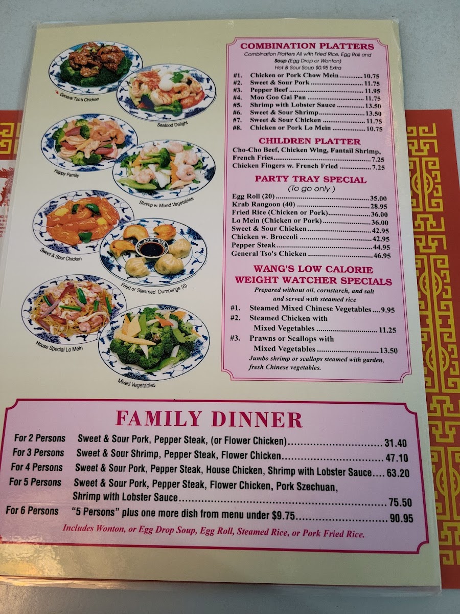 Mr. Wang's Chinese Restaurant Photo Menu 9