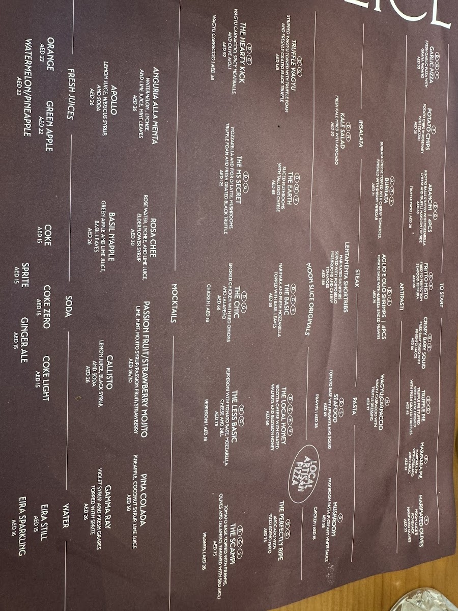 Moon Slice Pizza, Sharjah Photo Menu 10