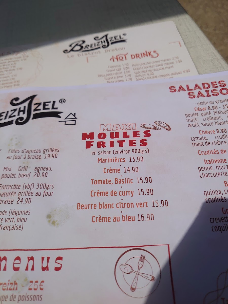 Breizh Izel - Restaurant Photo Menu 3
