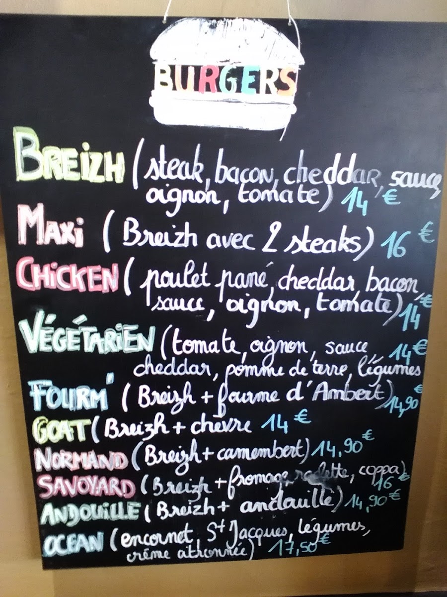 Breizh Izel - Restaurant Photo Menu 5