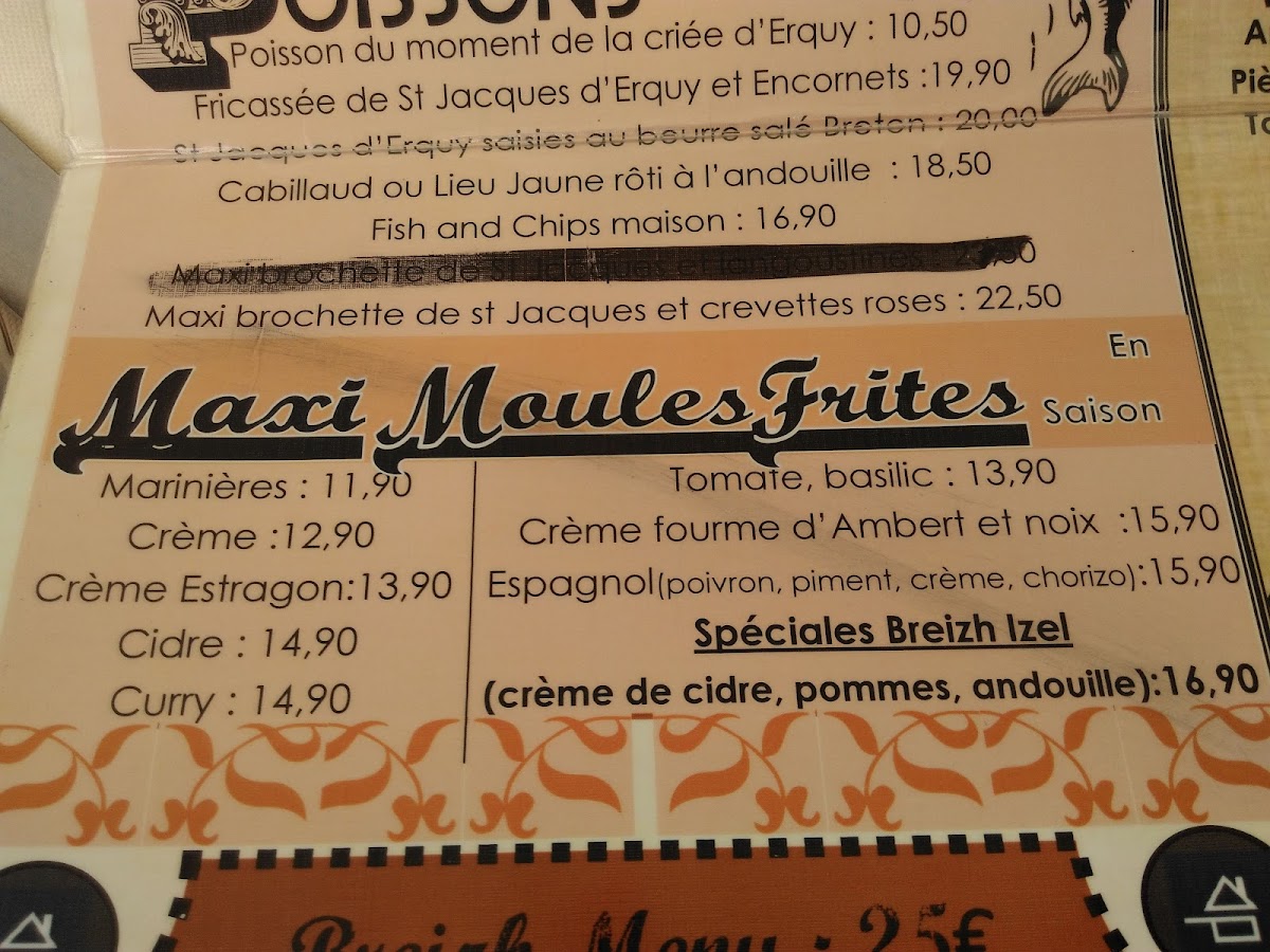 Breizh Izel - Restaurant Photo Menu 6