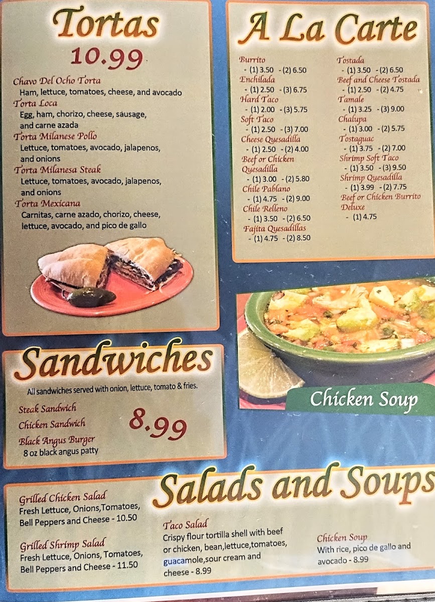 Chapala Mexican Restaurant Photo Menu 1