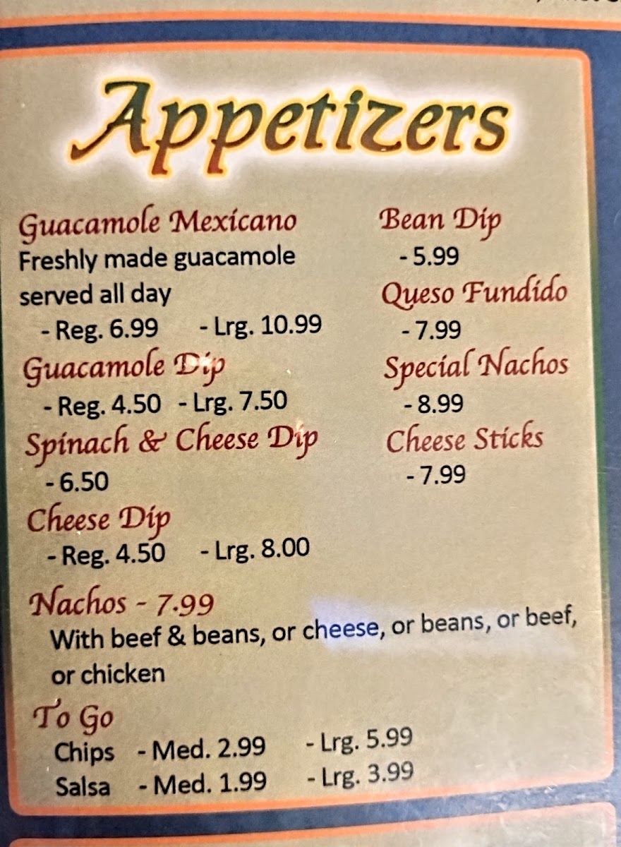 Chapala Mexican Restaurant Photo Menu 5