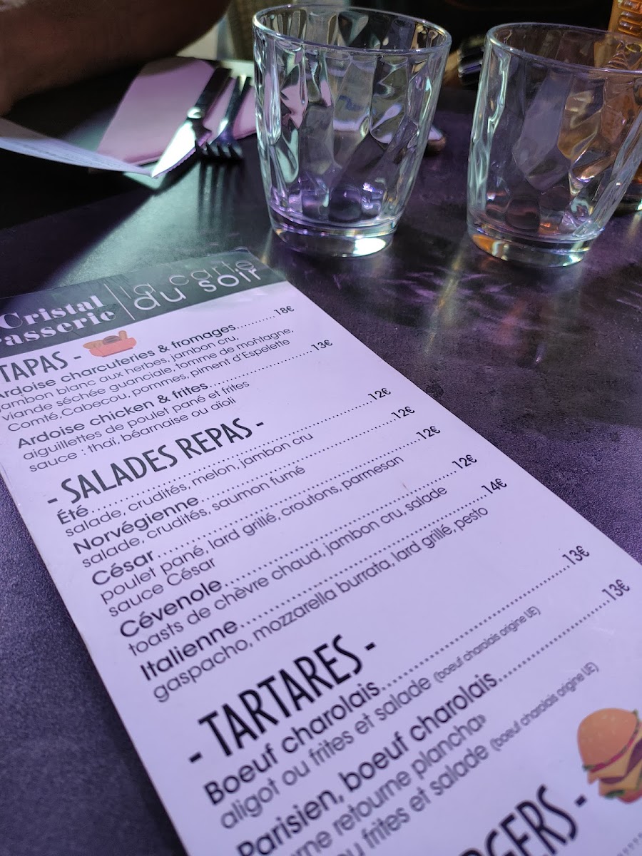 Cristal Bar Photo Menu 1