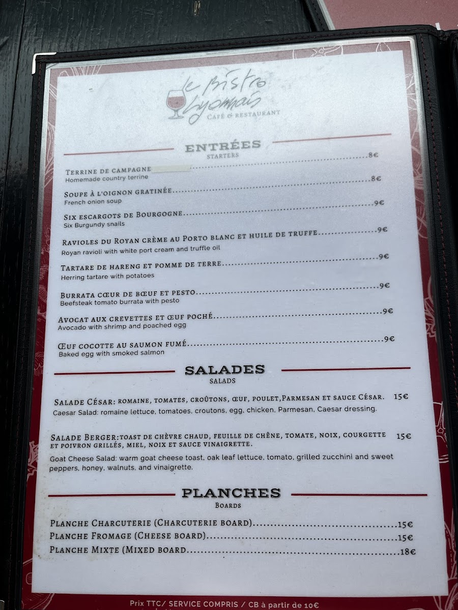 Bistro Lyonnais Photo Menu 3