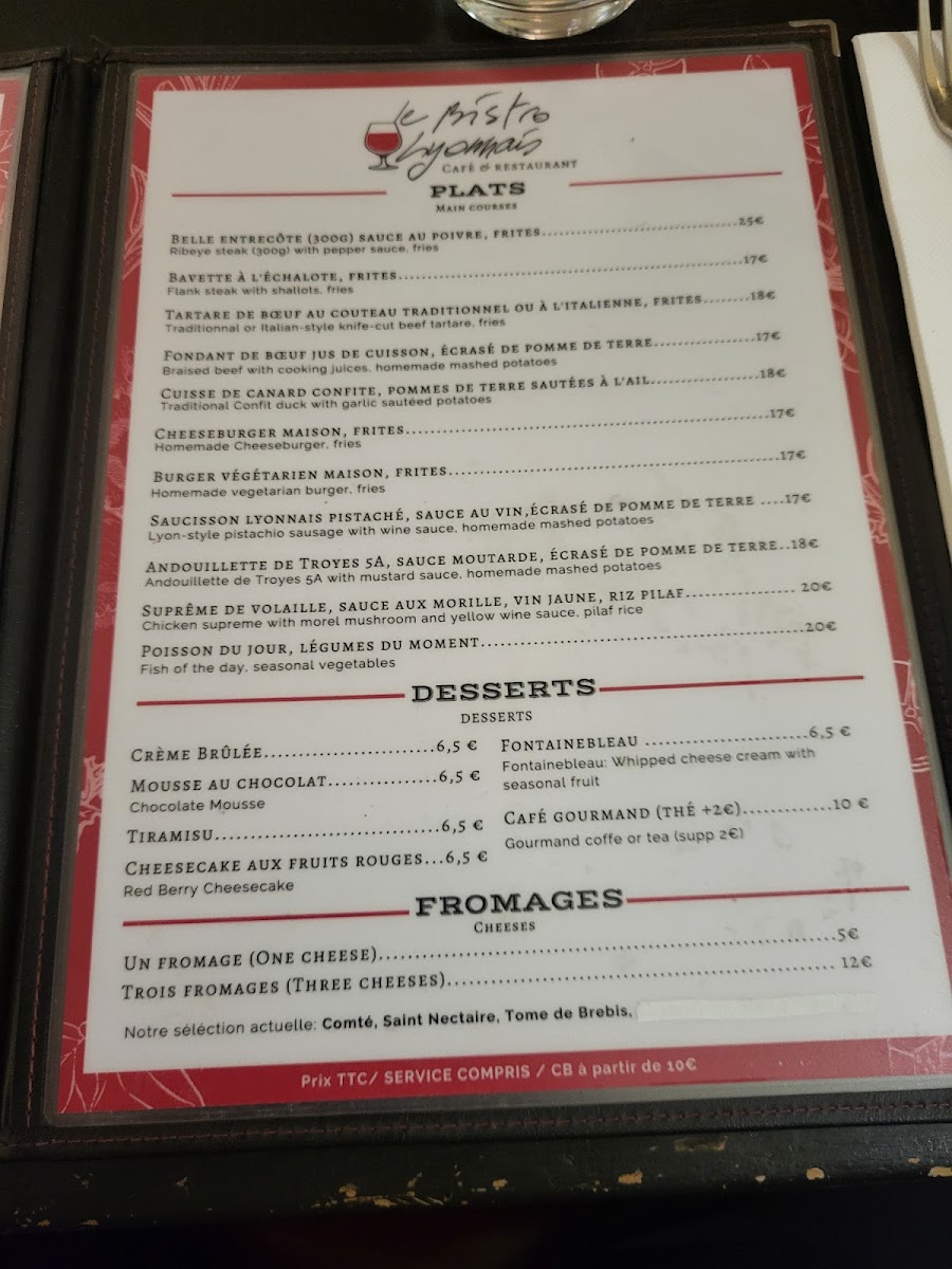 Bistro Lyonnais Photo Menu 7