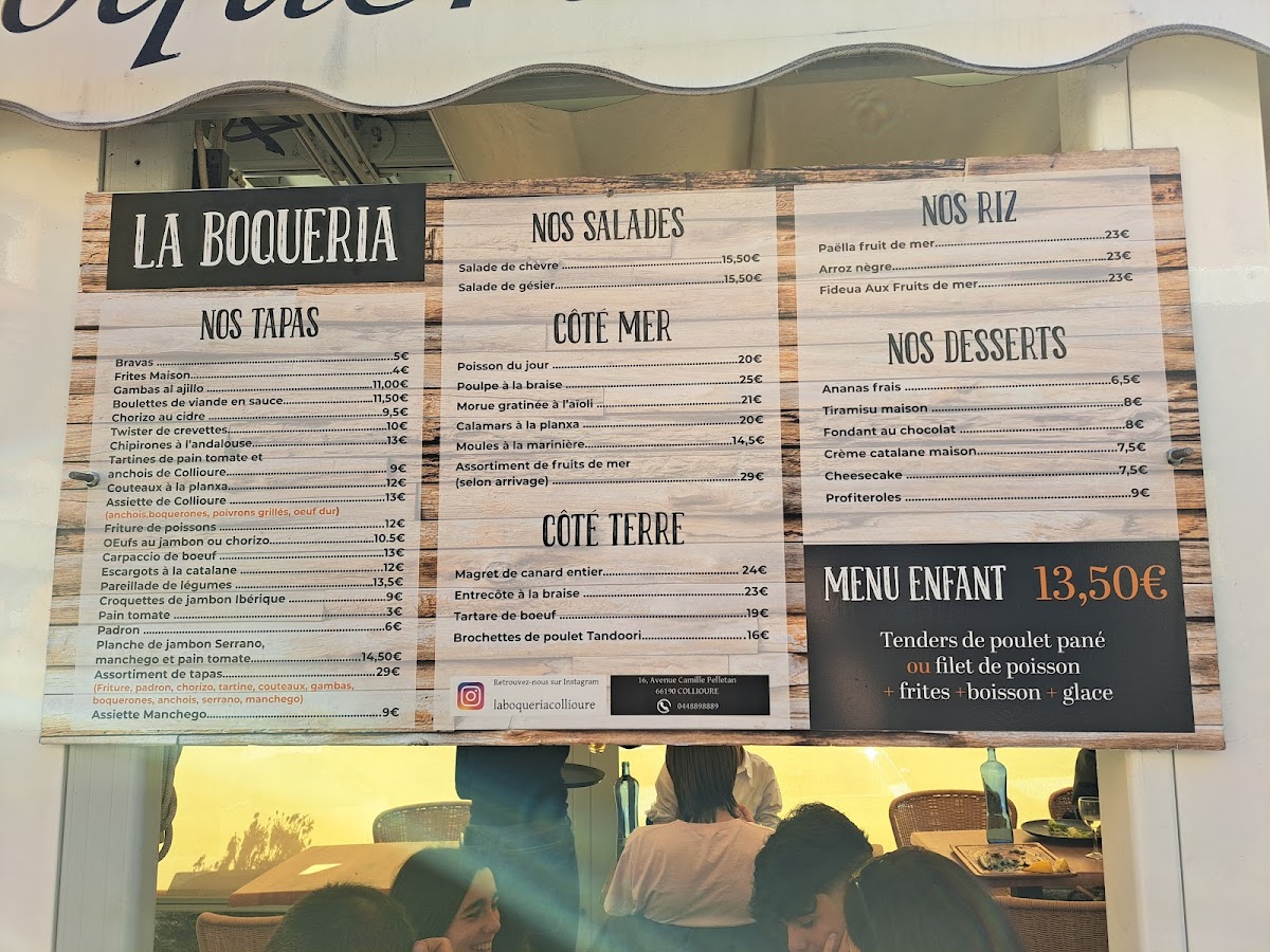 La Boqueria Photo Menu 1