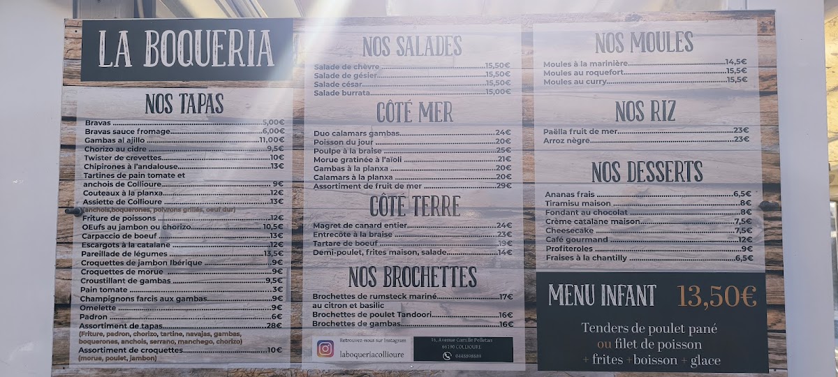 La Boqueria Photo Menu 2