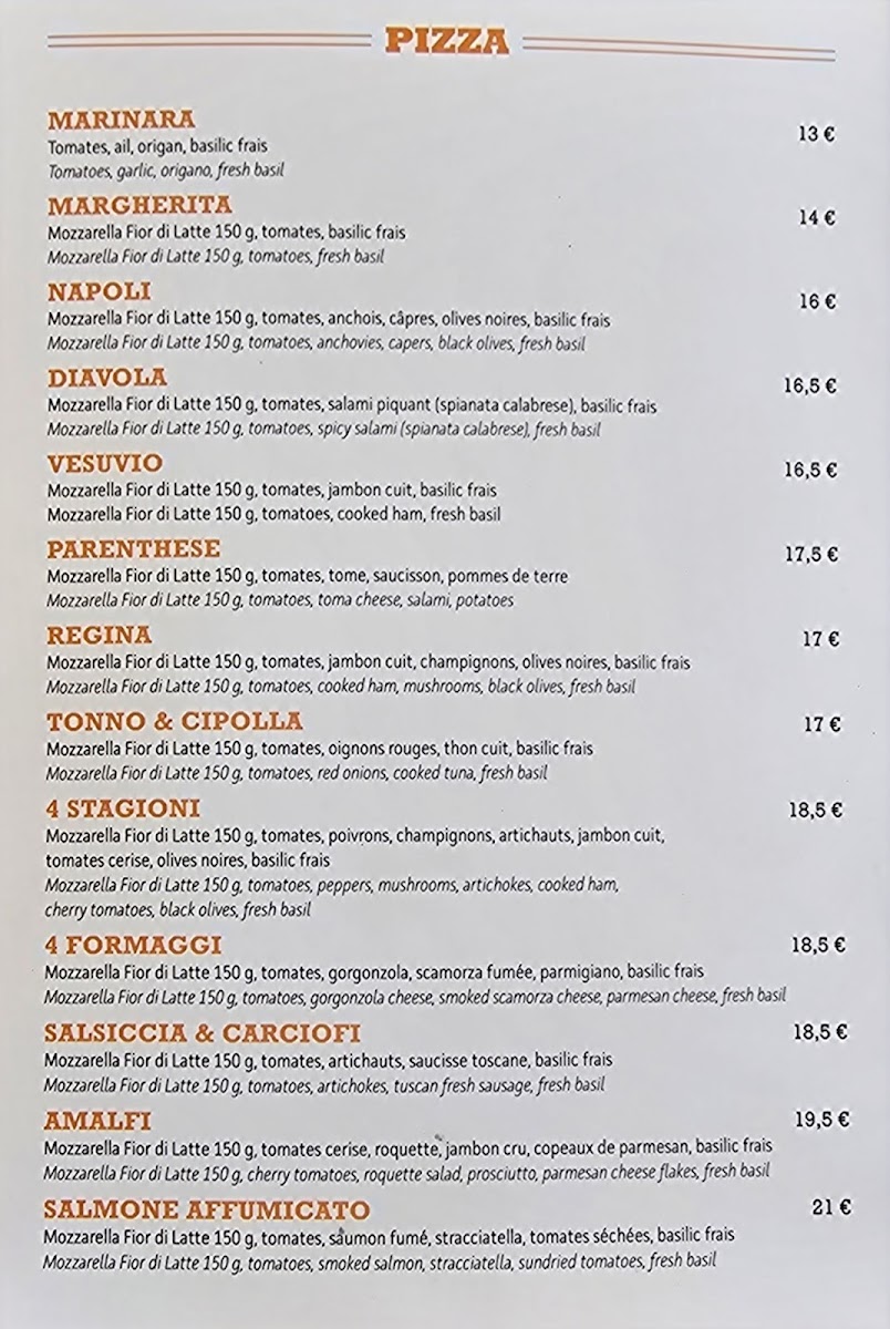 32 Pizza & Bar Photo Menu 1