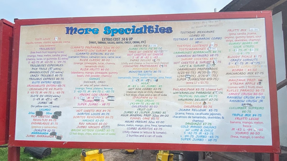 Snowball Express Edinburg Photo Menu 5