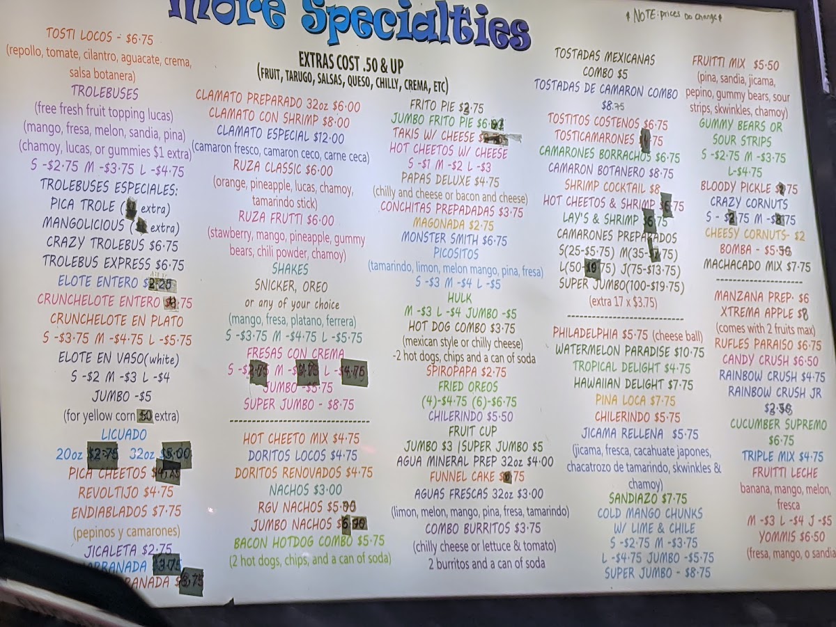 Snowball Express Edinburg Photo Menu 9