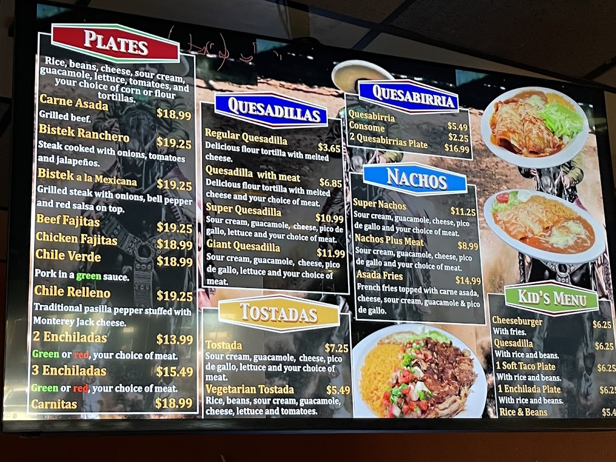 Los Charros Taquerria Photo Menu 2