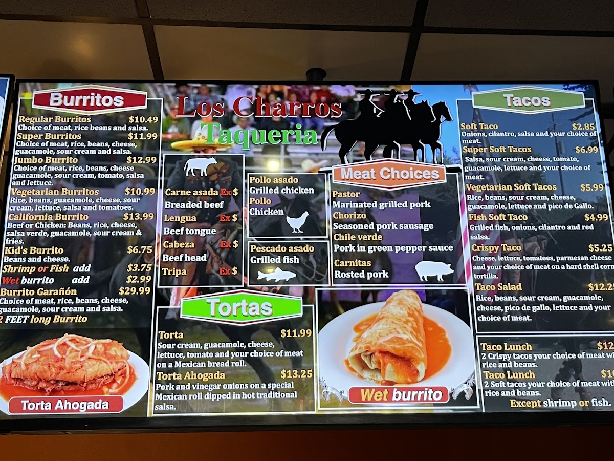 Los Charros Taquerria Photo Menu 5