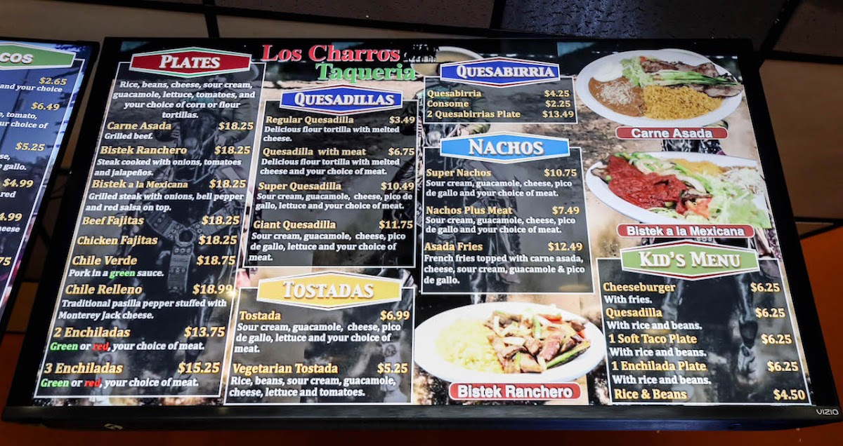 Los Charros Taquerria Photo Menu 7