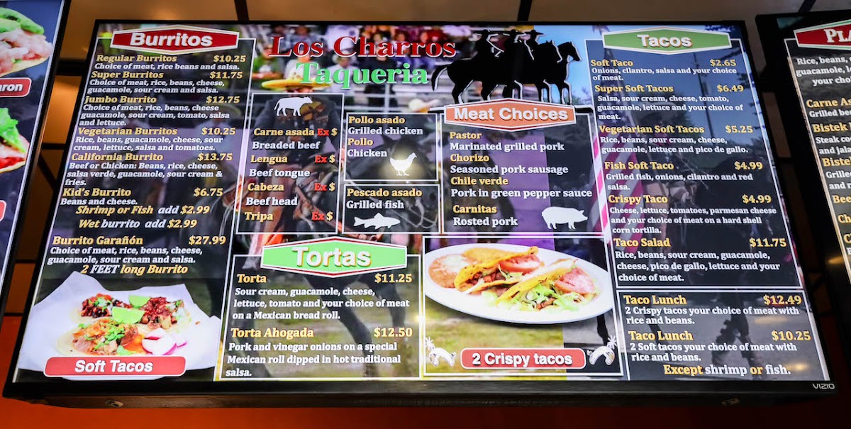 Los Charros Taquerria Photo Menu 8
