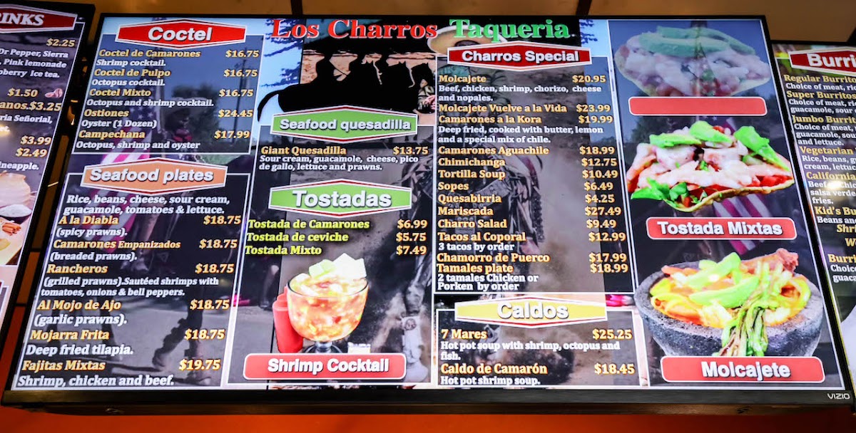Los Charros Taquerria Photo Menu 9