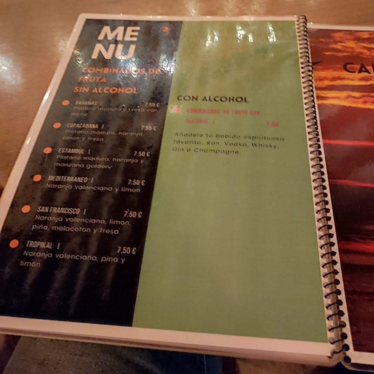 Cafè de la Mar Photo Menu 7