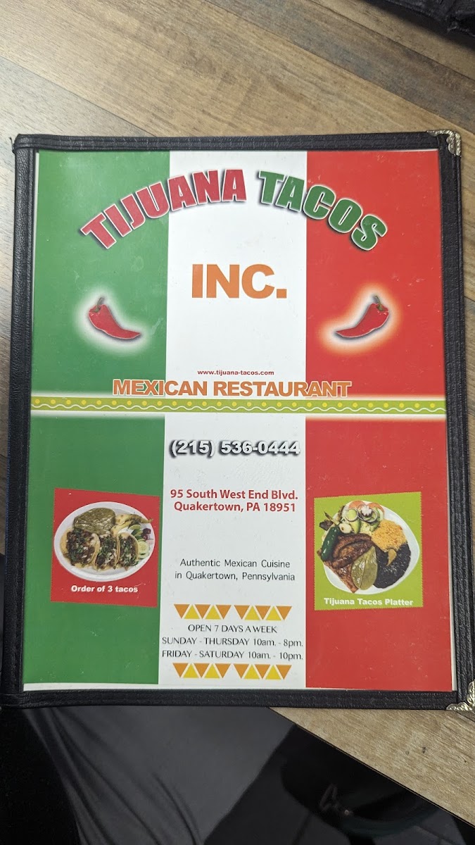 Tijuana Tacos Photo Menu 5