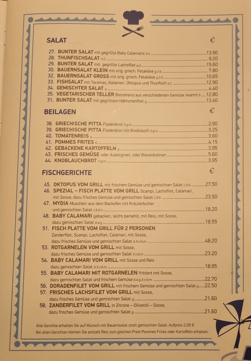 Mykonos Blu Weilheim Photo Menu 1