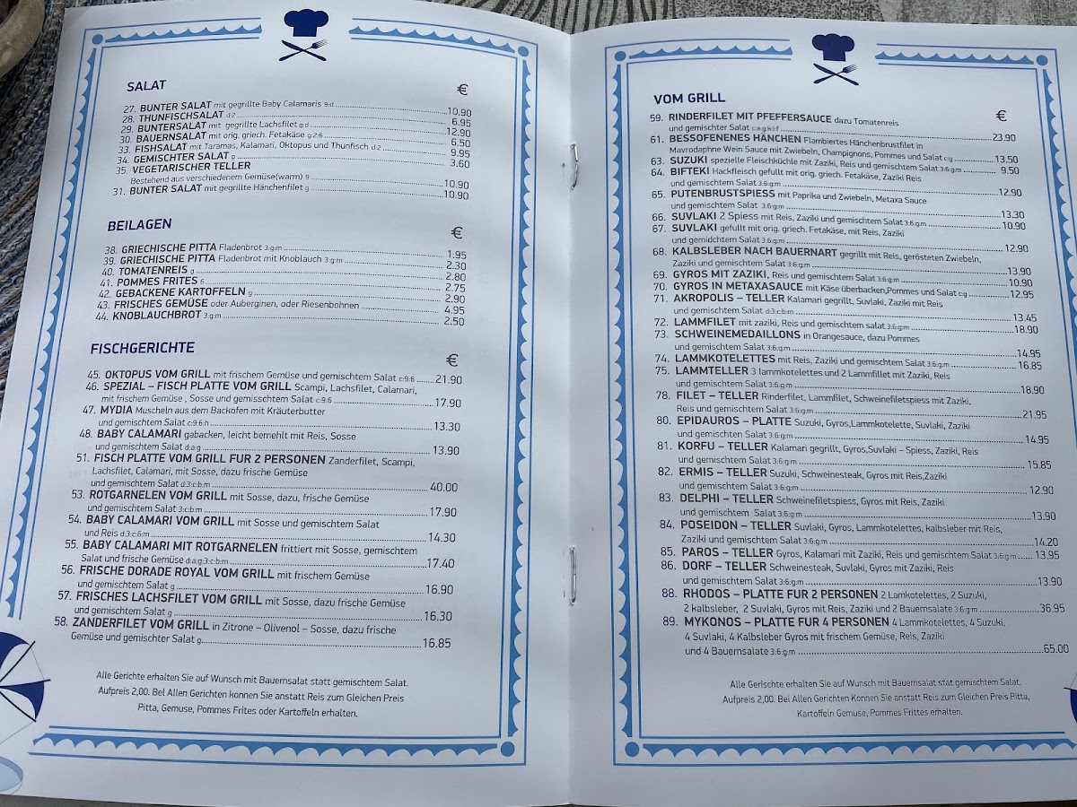 Mykonos Blu Weilheim Photo Menu 10