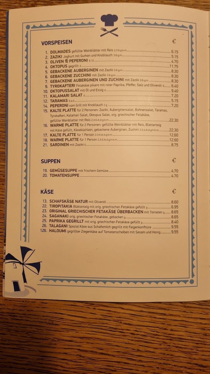 Mykonos Blu Weilheim Photo Menu 6