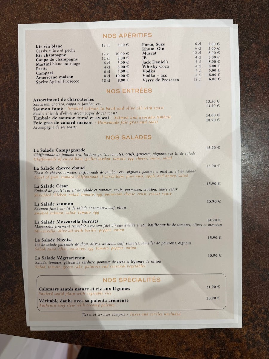 Le Mesclun Photo Menu 1
