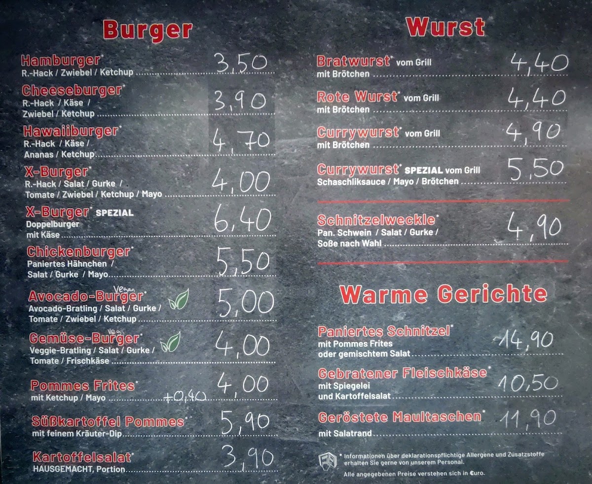 Gaststätte X Photo Menu 1