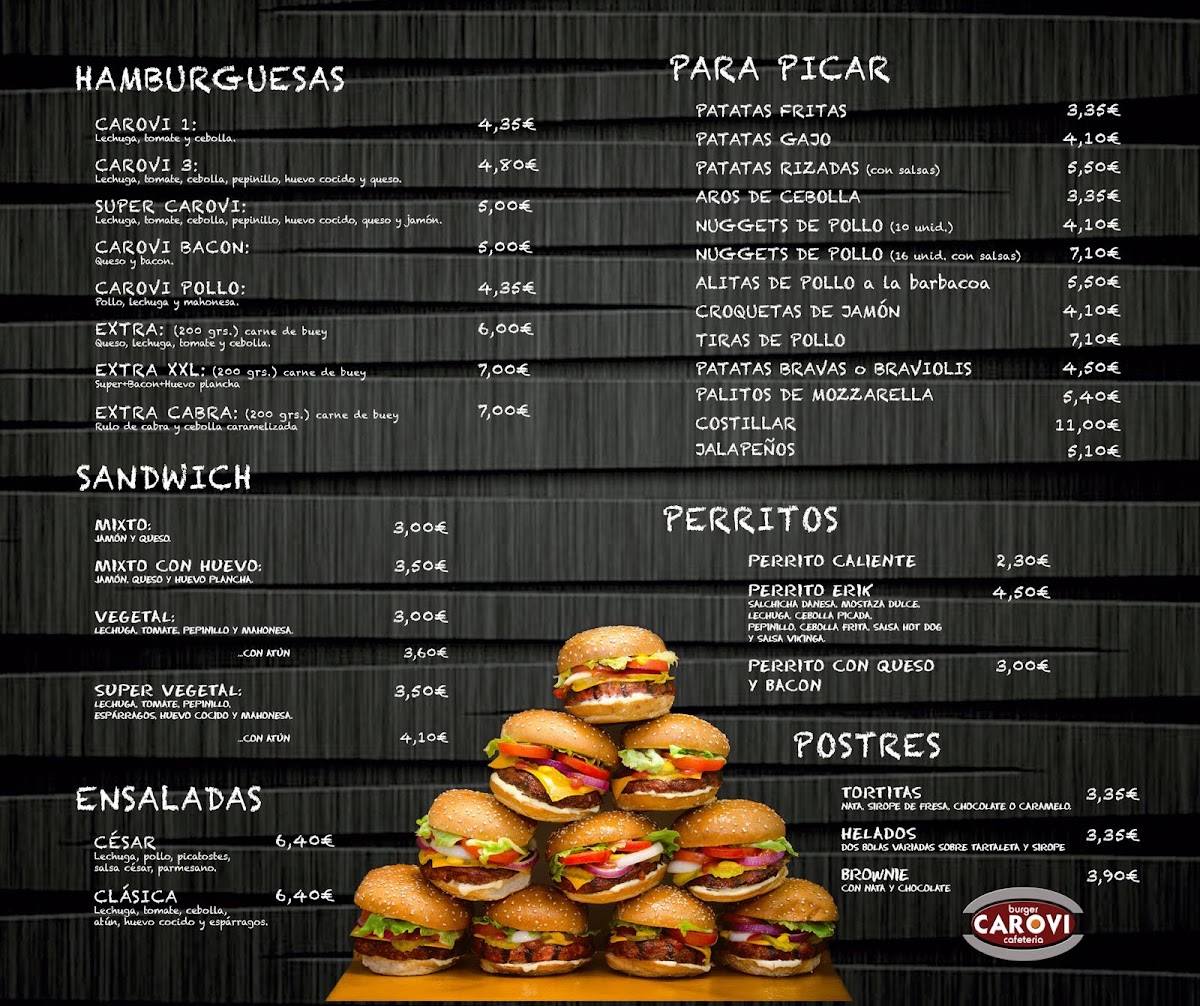 Burger Carovi Photo Menu 4