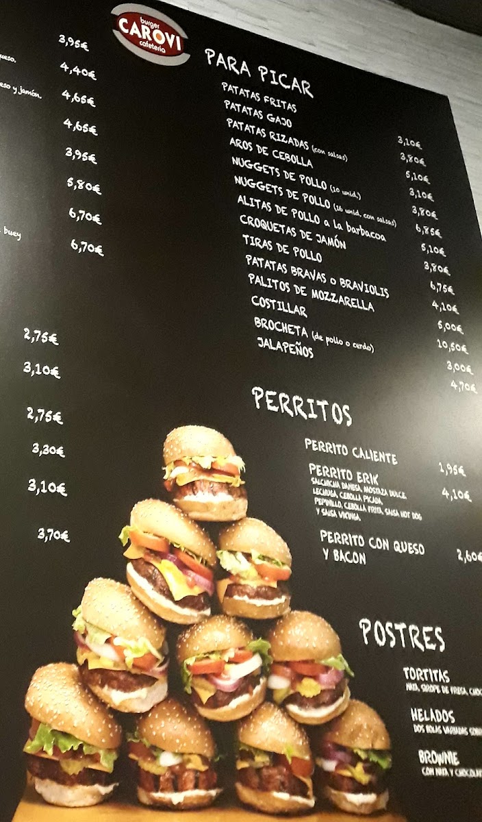 Burger Carovi Photo Menu 5
