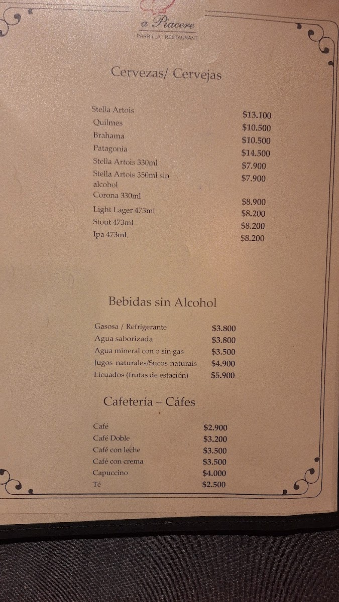 A piacere Photo Menu 2