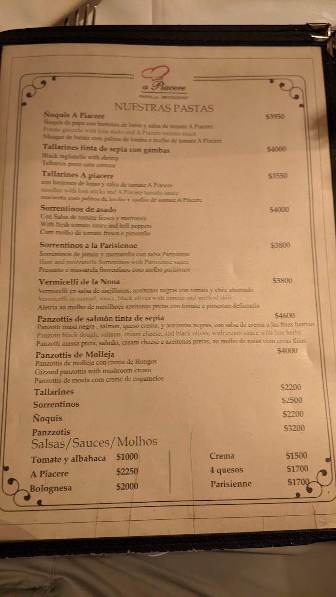 A piacere Photo Menu 8