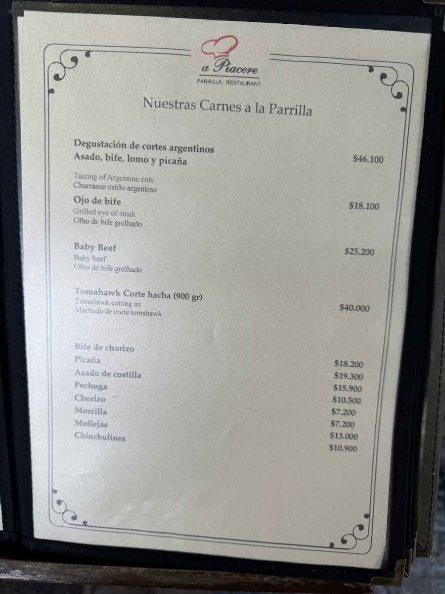 A piacere Photo Menu 9