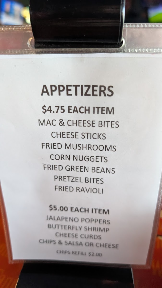 Goose's Sports Bar Photo Menu 1