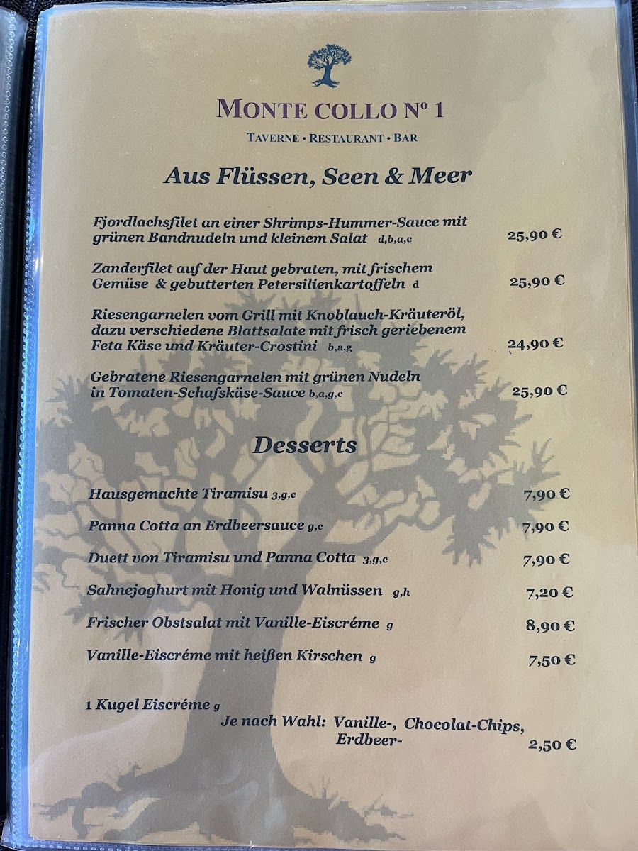 Restaurant Monte Collo Photo Menu 4