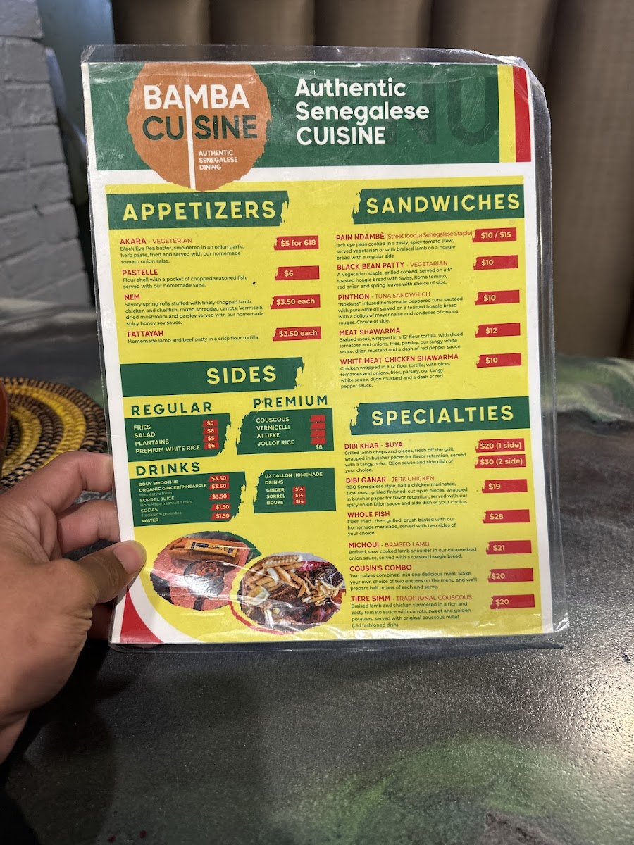 Bamba Cuisine Photo Menu 1