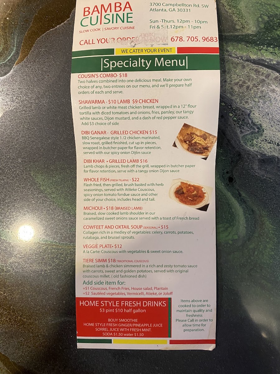 Bamba Cuisine Photo Menu 5