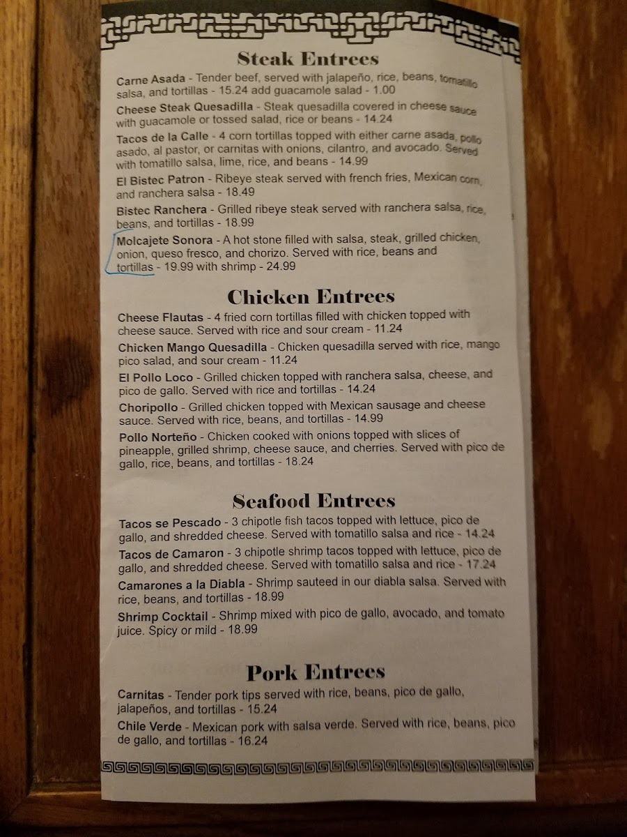 Garcia's Mexican Restaurant Photo Menu 10