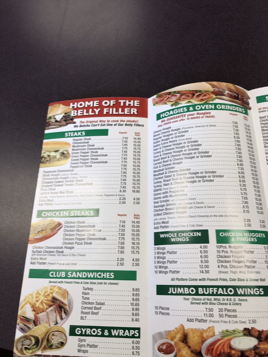 Larry's Famous Steaks & Hoagies Photo Menu 10