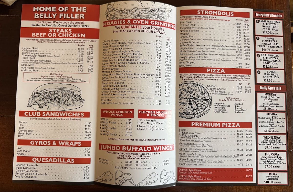 Larry's Famous Steaks & Hoagies Photo Menu 4