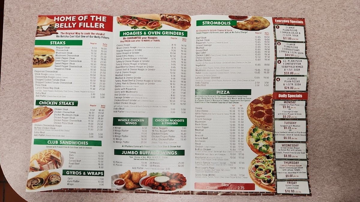 Larry's Famous Steaks & Hoagies Photo Menu 5