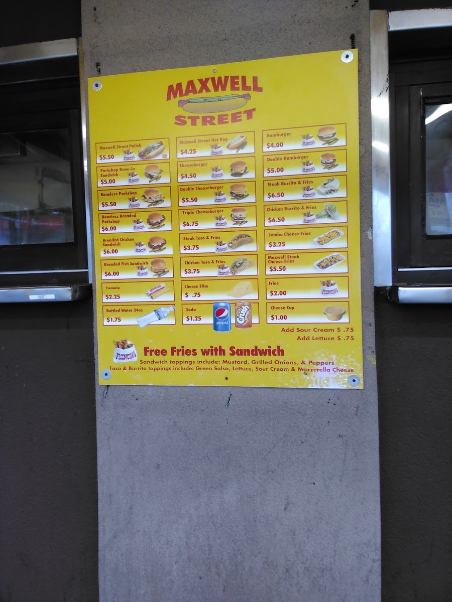 The Original Maxwell Street Photo Menu 5