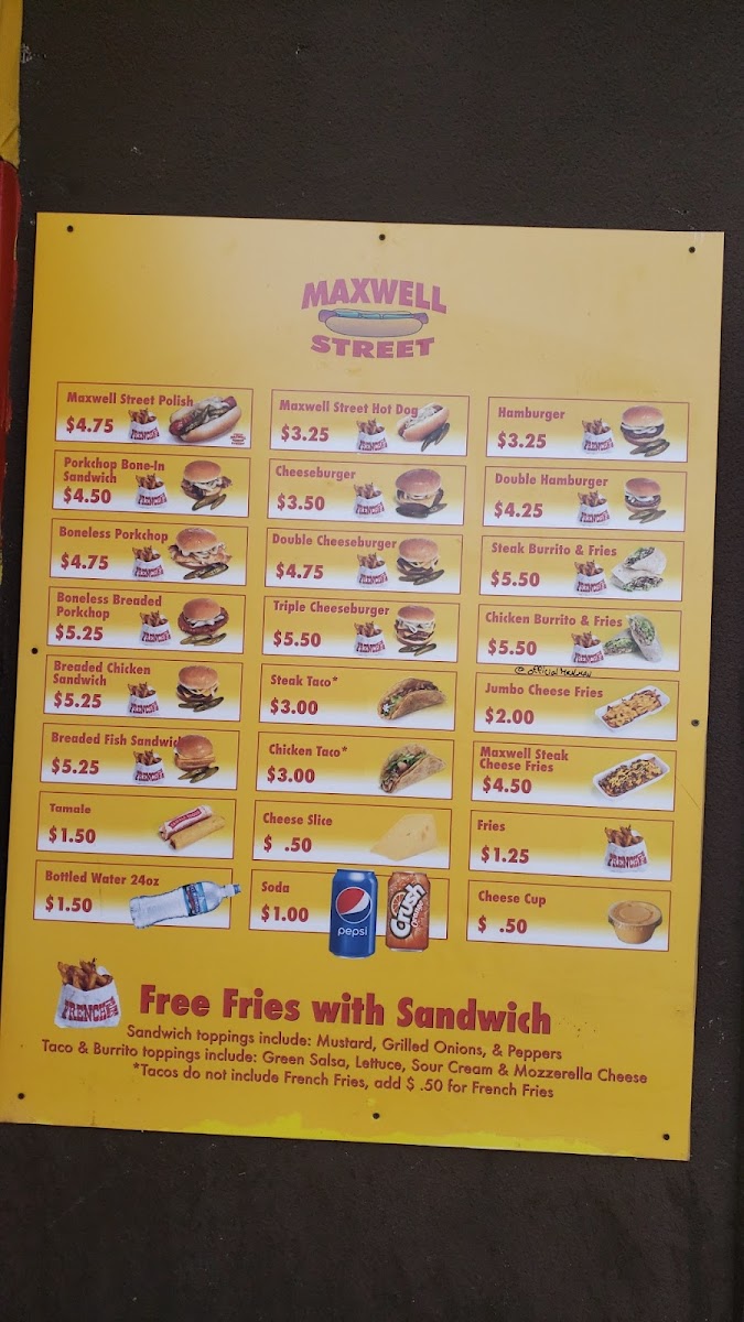 The Original Maxwell Street Photo Menu 6