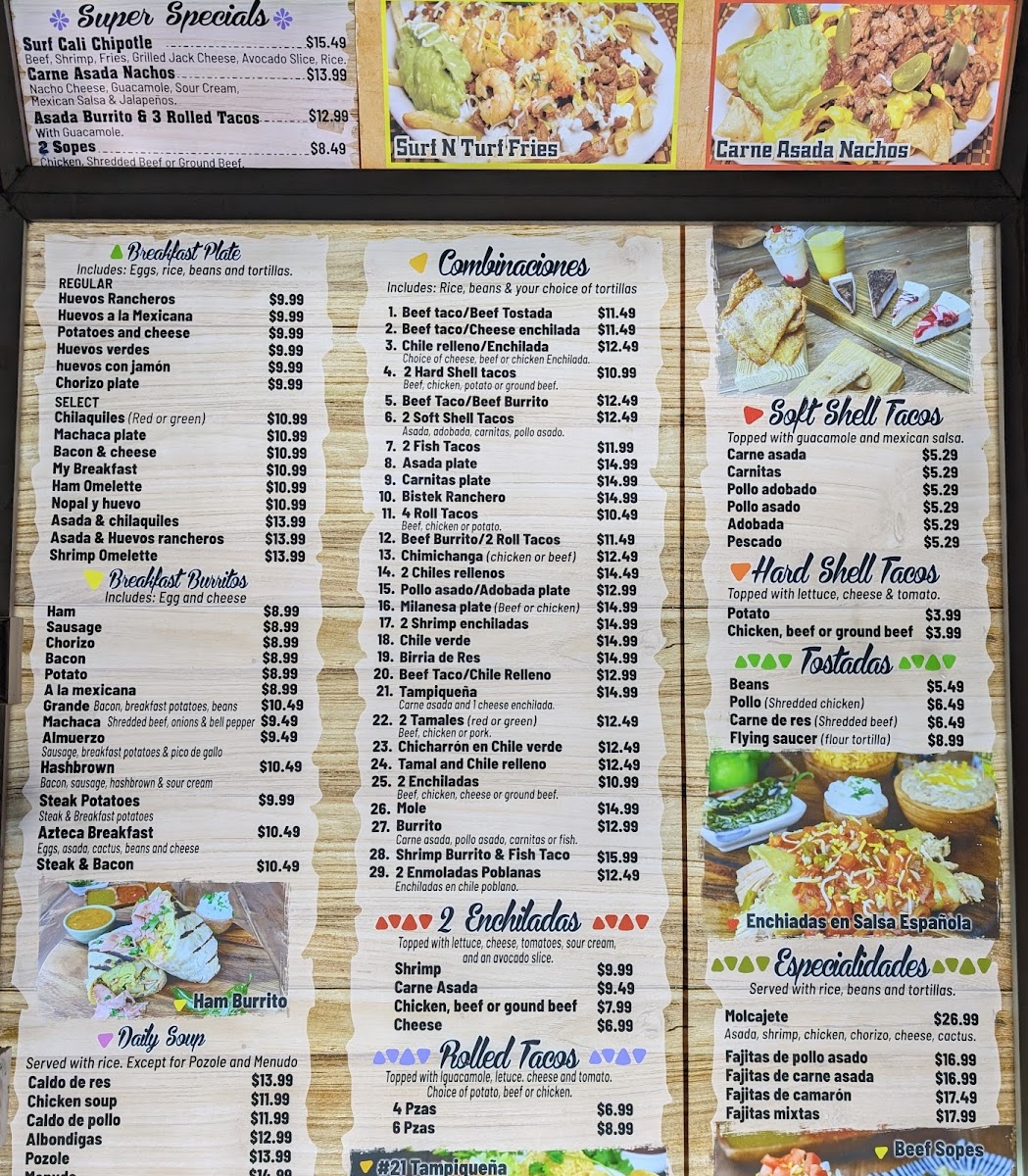 Colima's Mexican Food Photo Menu 7