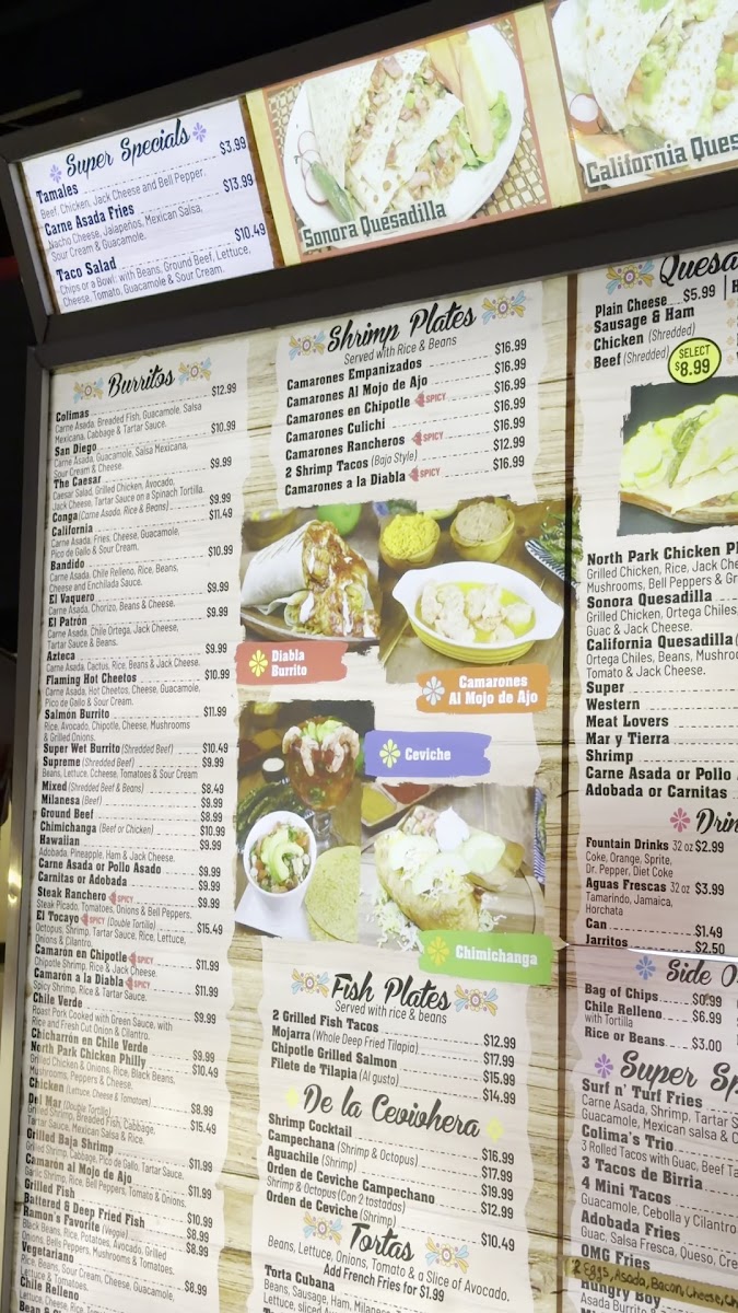 Colima's Mexican Food Photo Menu 9