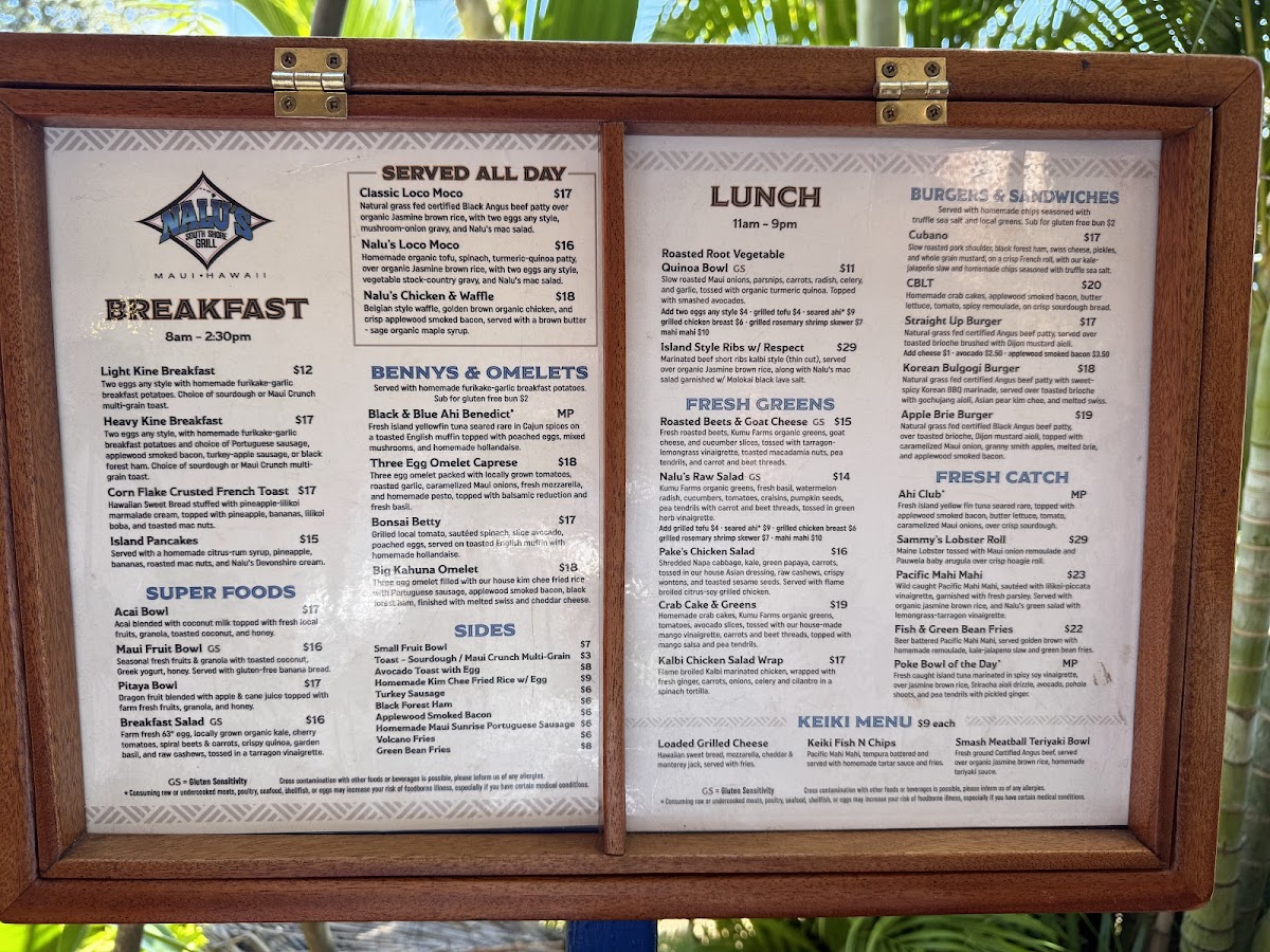 Nalu's South Shore Grill Photo Menu 2