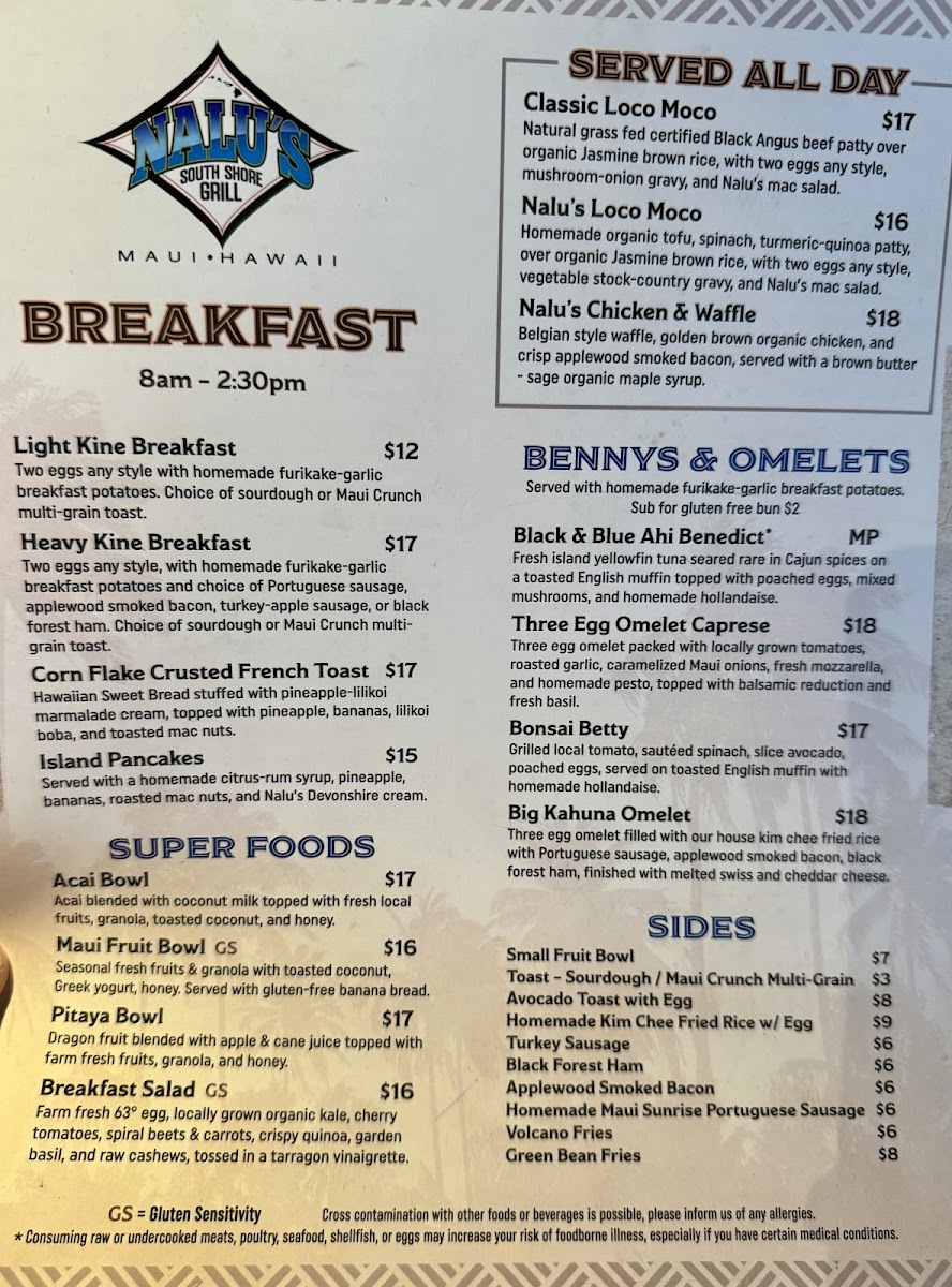 Nalu's South Shore Grill Photo Menu 9