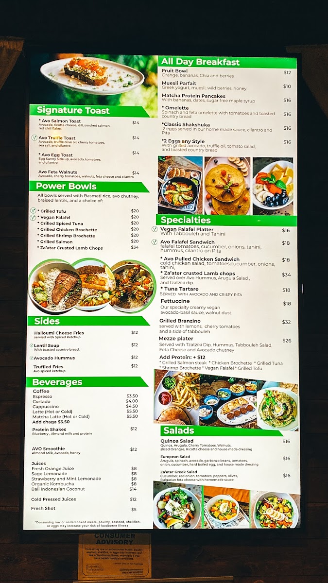 Avo Miami Photo Menu 10