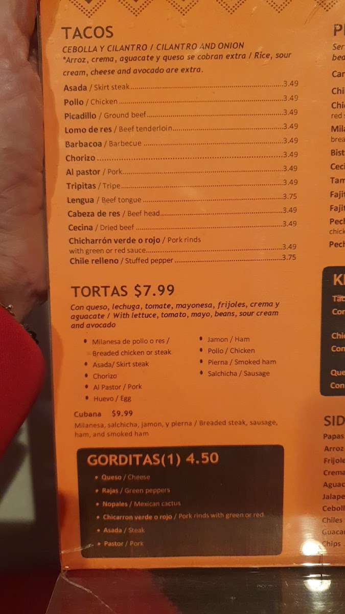 El Paraiso Mexican Restaurant Photo Menu 9