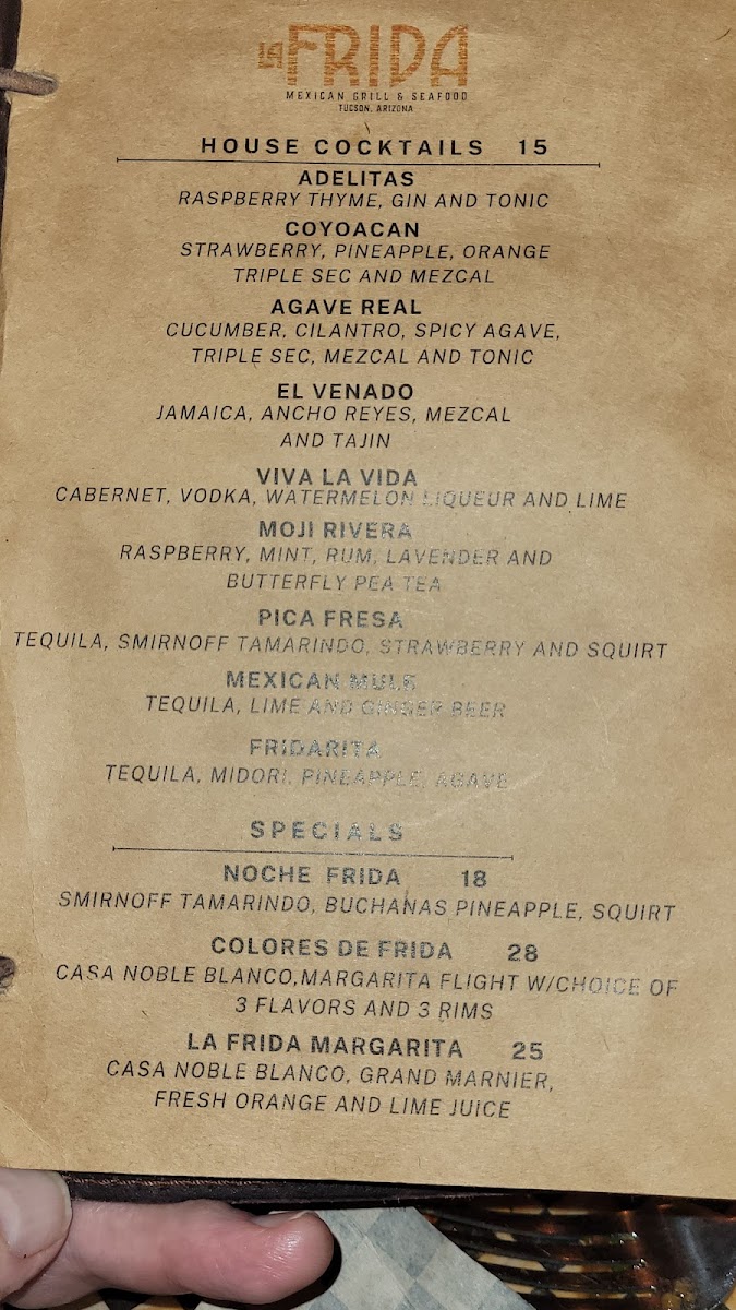 La Frida Mexican Grill & Seafood Photo Menu 2